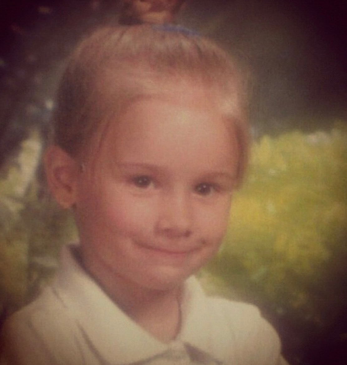 Young Tori — first grade school photo