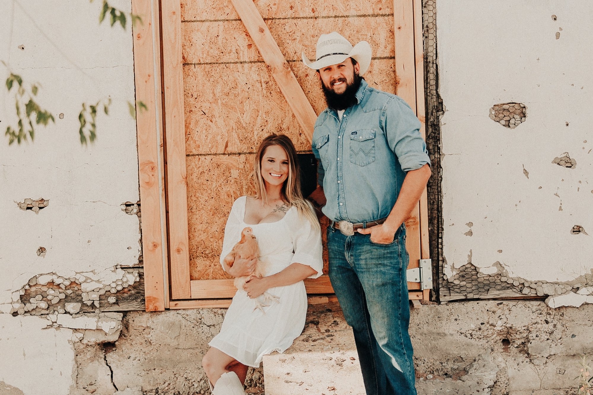 Tori Gass on the farm